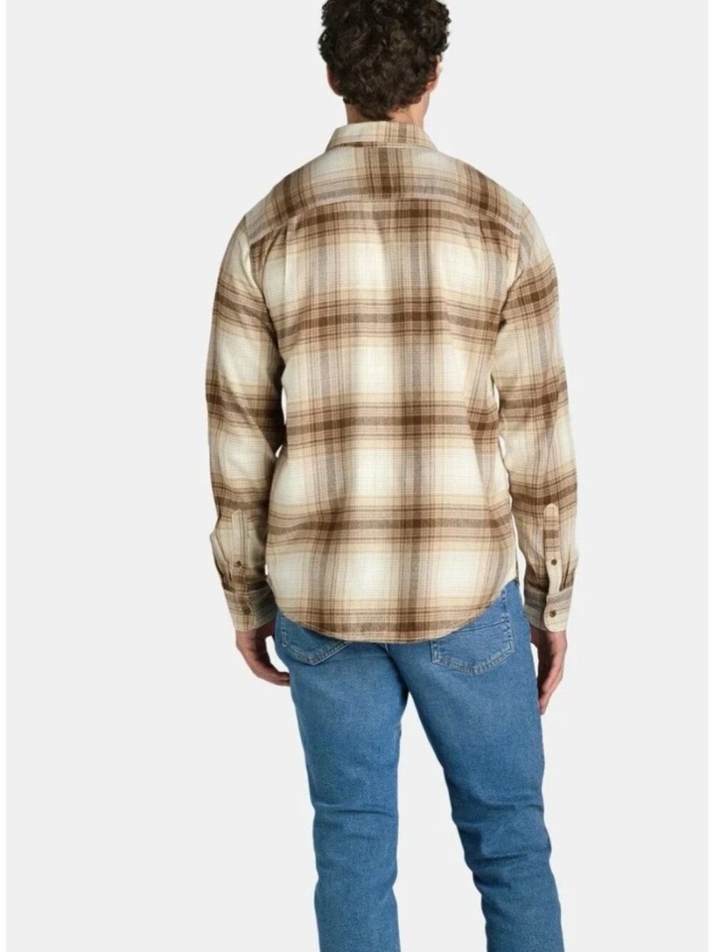 George Men Long Sleeve Flannel Shirt Multicolor Size Medium - Picture 2 of 6